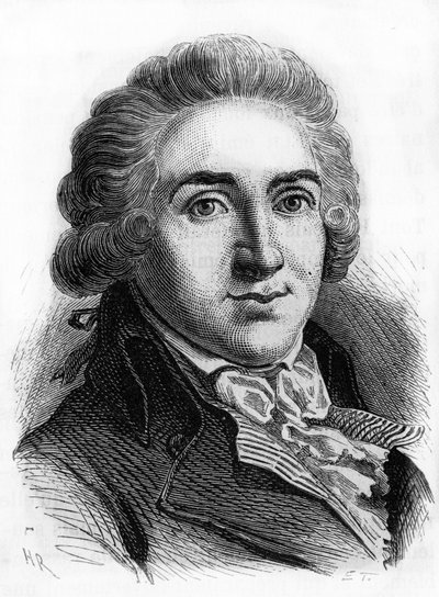 Armand Gensonne (1758-1793) a kongresszus helyettesének portréja. Metszet a 19. század végéről. alkotó: French School
