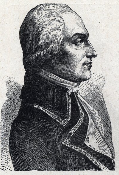 Armand Louis de Gontaut Biron katonai francais portréja (1747-1793) 1889-es metszet. Magángyűjtemény. alkotó: French School