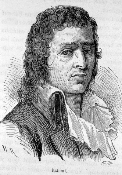Babeuf dit Gracchus francia forradalmár (1760-1797) portréja – Henri Martin „L’Histoire de France” című könyvében alkotó: French School