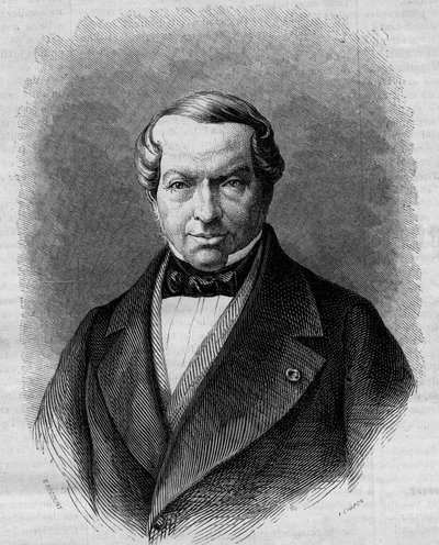 James de Rothschild báró (1792-1868) német bankár portréja. Metszet a „” Le Monde Illustré”” 298. számában, 1862. december 27. alkotó: French School