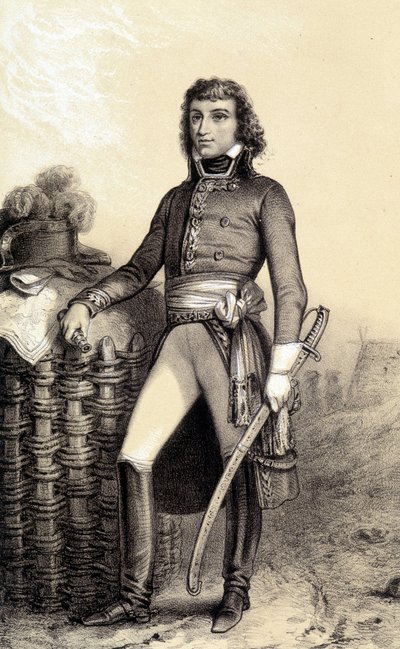 Barthélemy Catherine Joubert, Boer dél-afrikai tábornok (1769-1799) portréja. Albert Morin „" Galerie Historique de la revolution francaise" című könyvében alkotó: French School