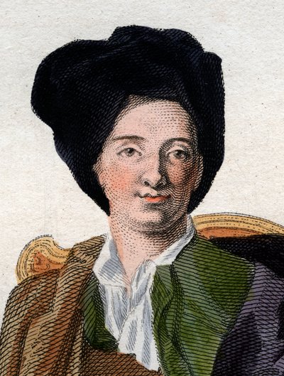 Bernard Le Bouyer (Le Bovier) de Fontenelle (1657-1757) francia író portréja. alkotó: French School