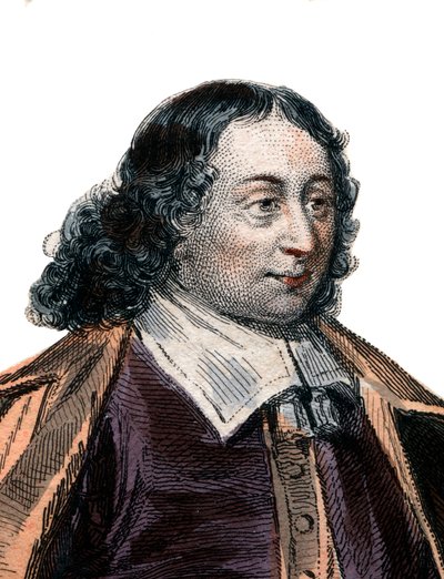 Blaise Pascal (1623-1662) francia matematikus és író portréja. alkotó: French School