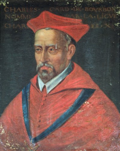 Charles de Bourbon bíboros (1523-90) portréja 1617-38 (olaj, vászon) alkotó: French School
