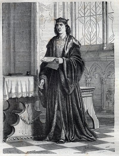 Pietro Carafa vagy Caraffa bíboros vagy Caraffa János Péter leendő IV. Pál pápa portréja (IV. Paolo 1476-1559) Vésett „” A pápák történetébe (...) A királynő és a császárok bűnei az évszázadok során”, Maurice Lachatre alkotó: French School