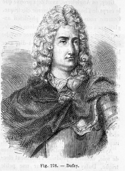 Charles François Du Fay (Dufay?) (1698 - 1739) francia kémikus és fizikus portréja – Henri Martin „Histoire de France” c. alkotó: French School