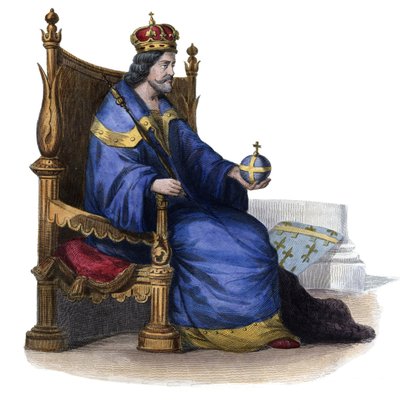 I. Károly nápolyi (Anjou Károly) (1227-1285), szicíliai király portréja. alkotó: French School