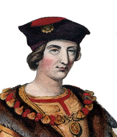 VIII. Károly francia (1470-1498), francia király portréja. alkotó: French School