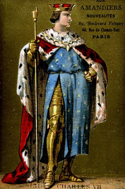 VII. Károly (1403-1461) portréja. alkotó: French School