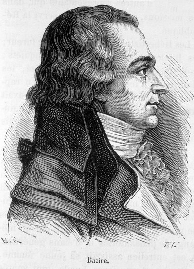 Claude Basire vagy Bazire (1764-1794), francia politikus portréja – Henri Martin „L’Histoire de France” című művében alkotó: French School