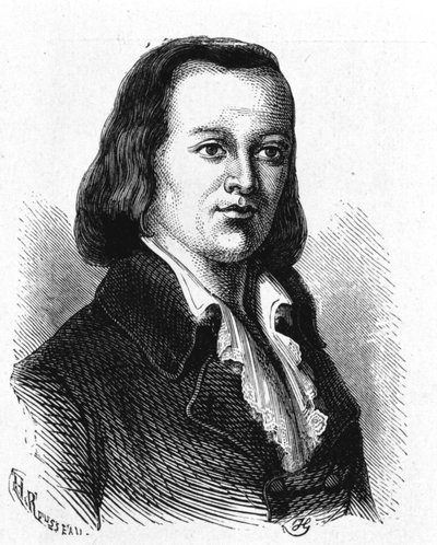 Claude Chappe (1765-1807), francia mérnök portréja, aki az első légi távírót készítette – az „Album de la Science; jeles tudósok; Nagy felfedezések””” 1896. alkotó: French School