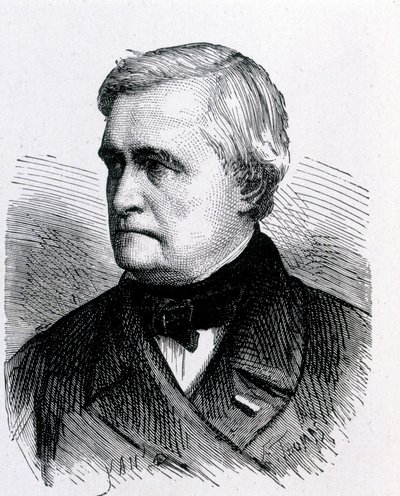 Claude Pouillet francia fizikus (1790 - 1868) portréja - az Album de la Science című kiadványban; jeles tudósok; Nagy felfedezések””” 1896. alkotó: French School