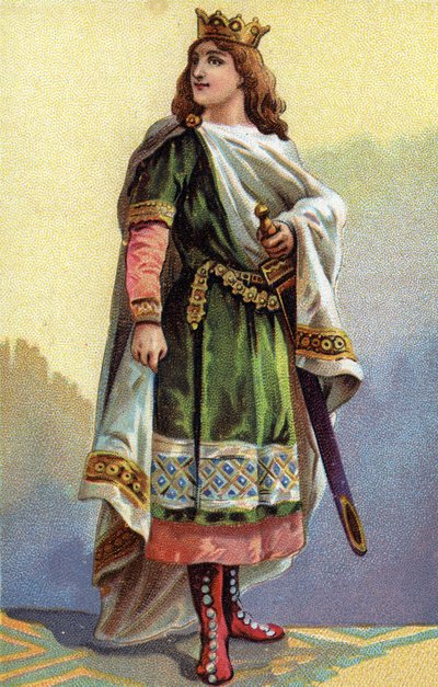 Clotaire (Clothaire) III, a frankkirály (652-673) portréja. alkotó: French School