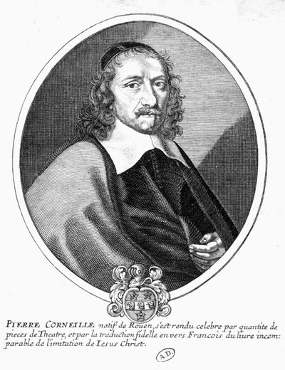 Portrait of Corneille. 19th century engraving. alkotó: French School