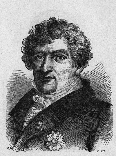 Cuvier (1769-1832), francia zoológus és paleontológus portréja – az „Album de la Science; jeles tudósok; Nagy felfedezések””” 1896. alkotó: French School