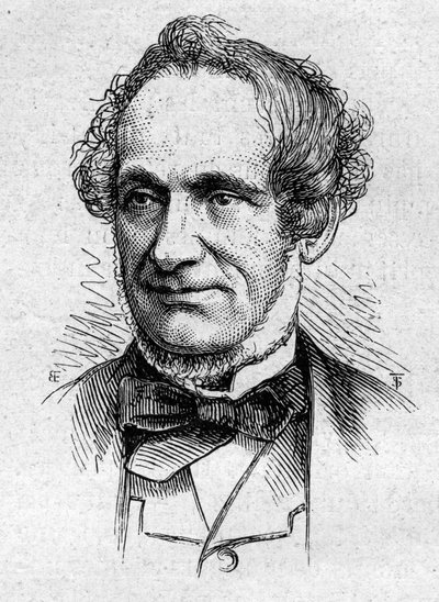 Desire Nisard (1806-1888) francia esszéista és akadémikus portréja. Metszet a „” Le Monde Illustré”” 883. számában, 1874. március 14. alkotó: French School