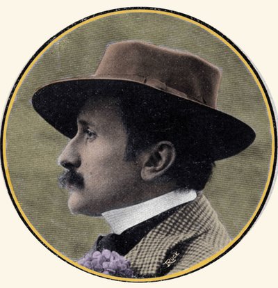Edmond Rostand (1868-1918) francia író portréja. alkotó: French School