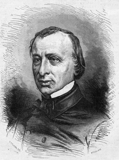 Edouard Lefevre de Laboulaye (1811-1883) francia jogász és politikus portréja. Metszet a „” Le Monde Illustré”” 689. számban, június 25 alkotó: French School