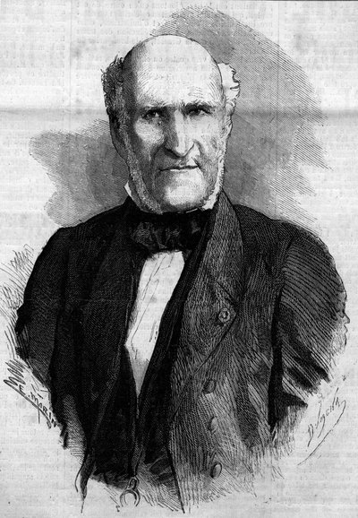 Elie Decazes és Glucksberg herceg (1780-1860), francia ügyvéd és politikus portréja. Metszet a „” Le Monde Illustré”” 186. számában, 1860. november 3. alkotó: French School