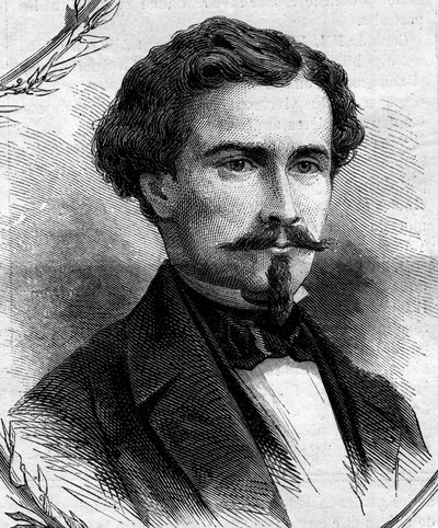 Emile Keller (1828-1909) francia politikus portréja. Metszet a „” Le Monde Illustré”” 262. számában, 1862. április 19. alkotó: French School