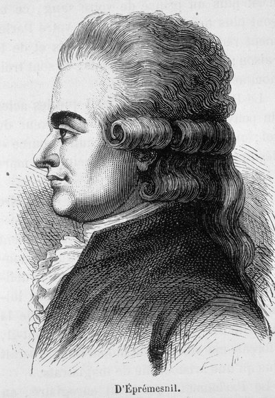 Eprémesnil francia bíró és politikus (1746-1794) portréja – Henri Martin „” L