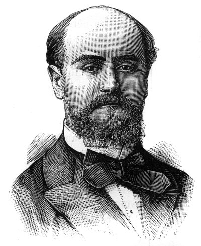 Felix Granet (1849-1936) francia politikus portréja. Metszet a „” The Illustrated World”-ben, január 16 alkotó: French School