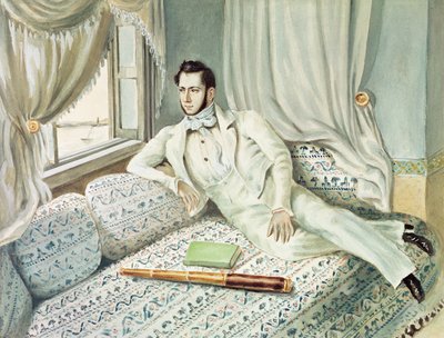 Ferdinand de Lesseps portréja alexandriai konzulsága idején, 1832 körül (wc papíron) alkotó: French School