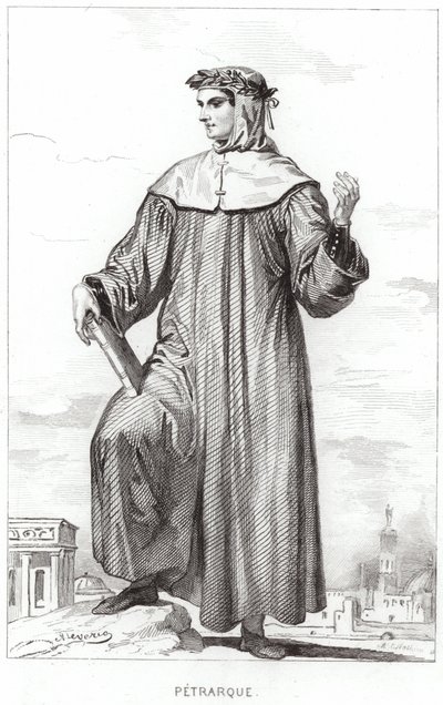 Francesco Petrarch portréja alkotó: French School