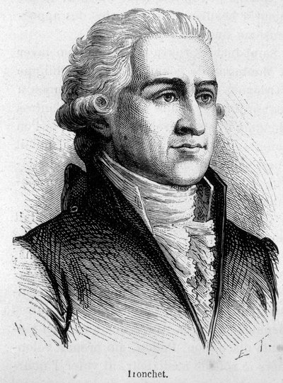 Francois Denis Tronchet (1726-1806), jogász és politikus portréja – Henri Martin „L’Histoire de France” című művében alkotó: French School