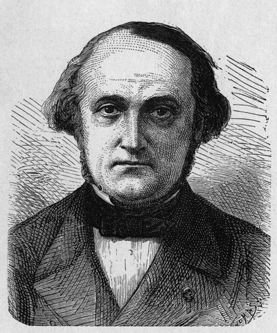 François-Clément Sauvage (1812-1872), francia mérnök és adminisztrátor portréja – az „Album de la Science; jeles tudósok; Nagy felfedezések””” 1896. alkotó: French School