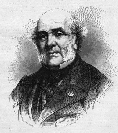 Frederic Auguste Demetz (1796-1873), francia ügyvéd, a fiatal bűnözők rehabilitációját célzó mettrayi mezőgazdasági kolónia és büntetés-végrehajtás alapítója portréja. Metszet a „” Le Monde Illustré”” 866. számban, november 15 alkotó: French School