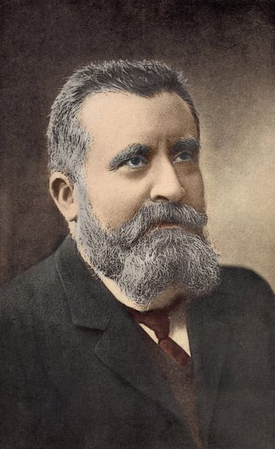 Jean Jaures (1859-1914) francia politikus portréja alkotó: French School