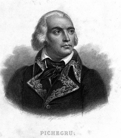 Charles Pichegru tábornok (1761-1804) portréja – Thiers „Revolution francaise” című könyvében. 19. század alkotó: French School