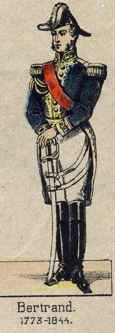 Henri-Gatien Bertrand tábornok (1773-1844), az Empire grófjának portréja. Epinal képe a 19. század végéről. alkotó: French School