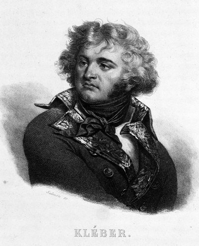 Jean Baptiste Kléber tábornok (1753 - 1800) portréja – Thiers „Revolution francaise” című könyvében. 19. század alkotó: French School