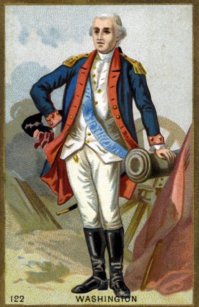 George Washington (1732-1799) portréja. A 19. század végének kromolitográfiája. alkotó: French School