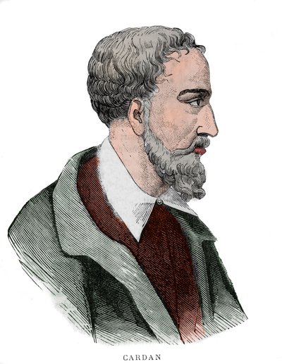 Gerolamo Cardano portréja (Girolamo Cardano, Hieronymus Cardanus vagy Jerome Cardan) alkotó: French School