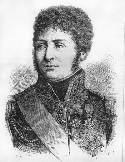 Henri Clarke francia tábornok és politikus portréja (Feltre hercege 1809 alkotó: French School