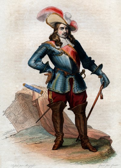 Henri de La Tour dAuvergne, Vicomte de Turenne (1611-1675), francia marsall portréja. alkotó: French School