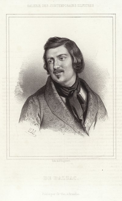 Honoré de Balzac portréja alkotó: French School