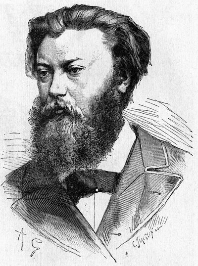 Jablochkoff portréja - a Tudományos albumban; jeles tudósok; Nagy felfedezések””” 1896. alkotó: French School