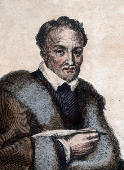 Jacques Amyot (1513-1593) francia püspök, író és műfordító portréja. alkotó: French School