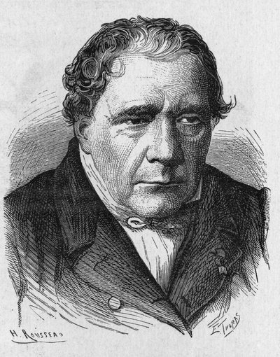 Jacques Babinet (1794 - 1872), francia fizikus és csillagász portréja az „Album de la Science; jeles tudósok; Nagy felfedezések””” 1896. alkotó: French School