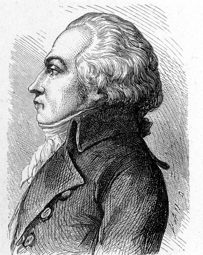 Jacques Constantin Perier (1742 - 1818) portréja - a Tudományos albumban; jeles tudósok; Nagy felfedezések””” 1896. alkotó: French School