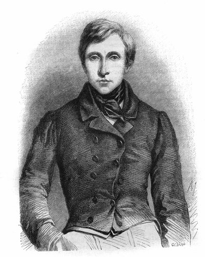 Jean Auguste Pelage Brizeux (1803-1858) francia költő portréja. alkotó: French School