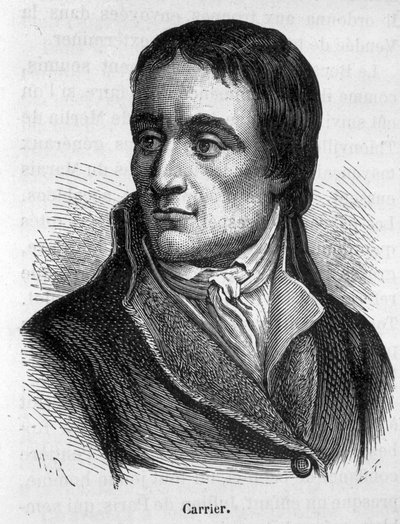 Jean Baptiste Carrier (1756-1794), francia politikusok portréja – Henri Martin „L’Histoire de France” című könyvében alkotó: French School