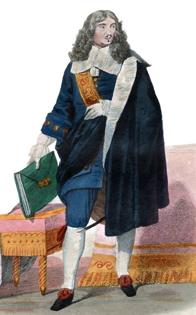 Jean Baptiste Colbert (1619-1683) francia politikus portréja. alkotó: French School
