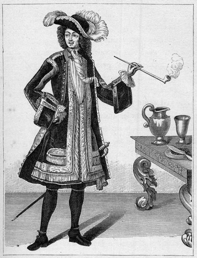 Jean Bart (1651-1702) francia magánember portréja. Metszet a „A haditengerészet és a gyarmatok: kereskedelem” c. alkotó: French School