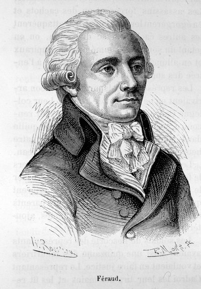 Jean Feraud (vagy Ferraud), francia politikus (1764-1795) portréja - Henri Martin "L