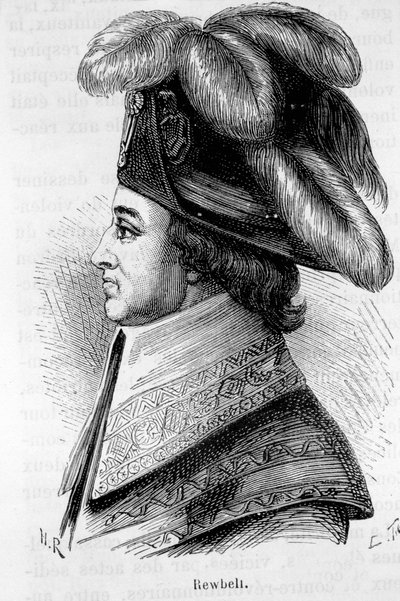 Jean François Rewbell (vagy Reubell), francia politikus (1747-1807) portréja – Henri Martin „L